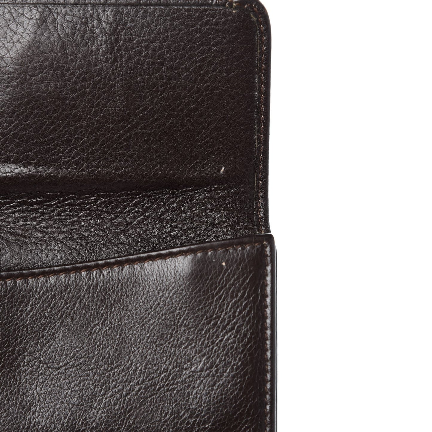 Calfskin Bamboo Continental Wallet Brown