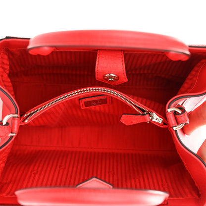 Fendi Vitello Elite Petite 2Jours Tote Papavero 4 of 10