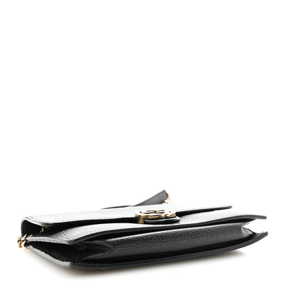 Gucci Dollar Calfskin Interlocking G Chain Wallet Black 4 of 9