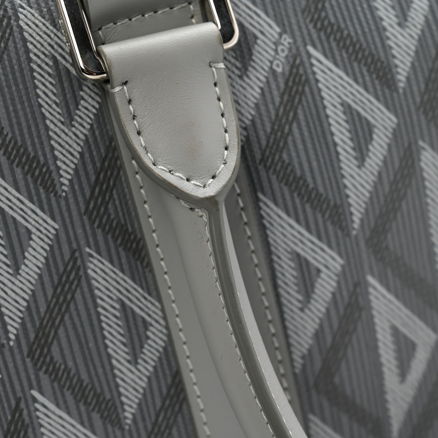 Christian Dior Coated Canvas CD Diamond Lingot 50 Bag Grey 11 of 12