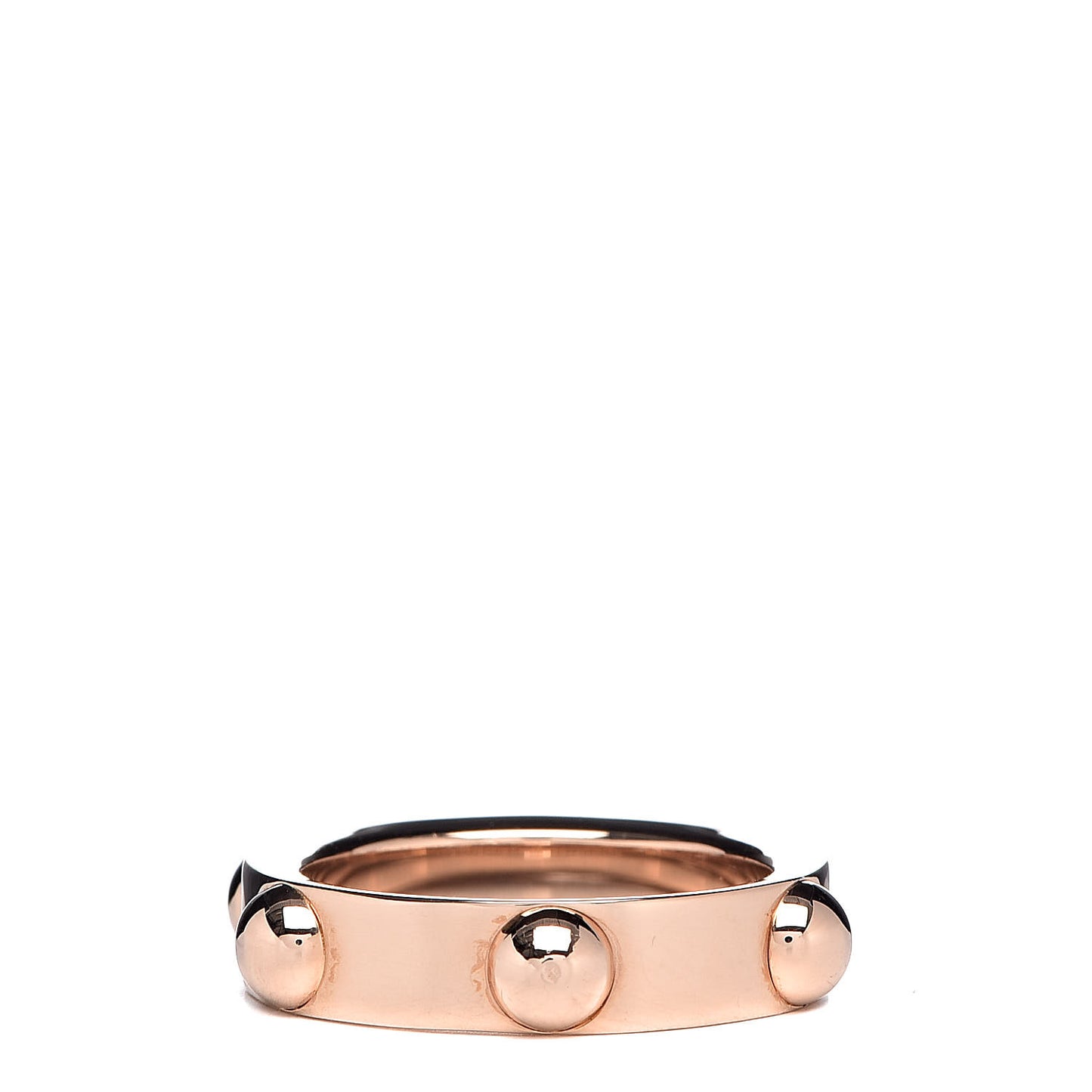 18K Pink Gold Diamond Bague Clous Ring 52 6.25