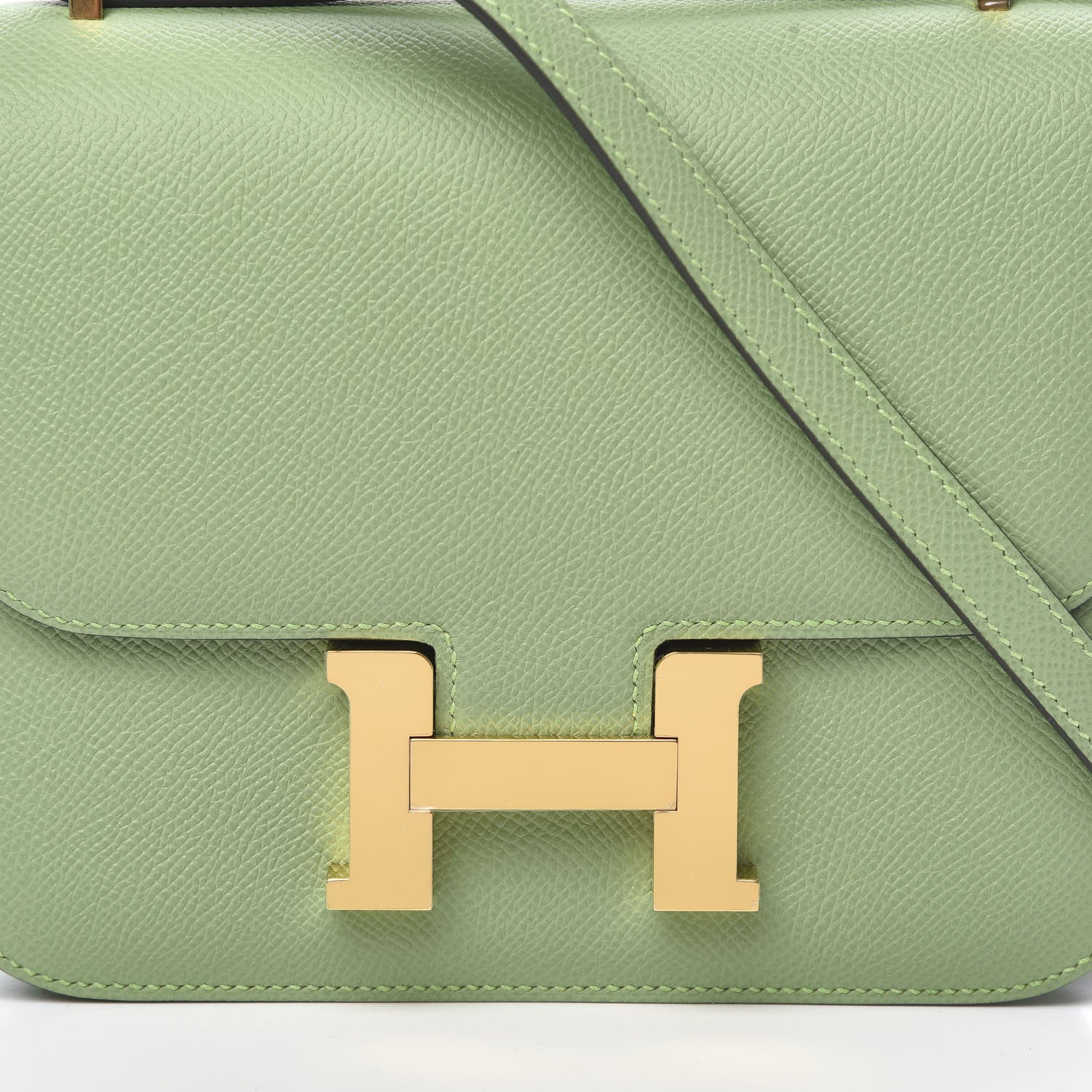 Hermes Epsom Constance 18 Vert Criquet 18 of 21