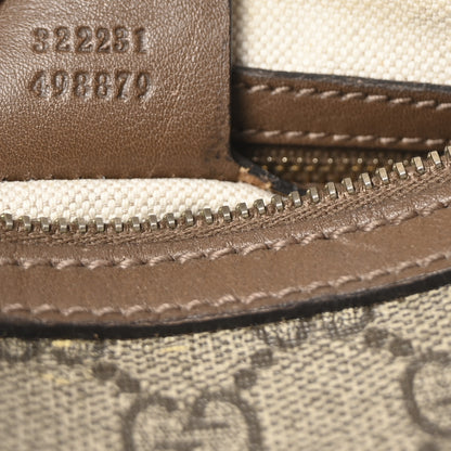 Gucci GG Supreme Monogram Margaux Calfskin Medium Nice Boston Beige Ebony Acero 7 of 10