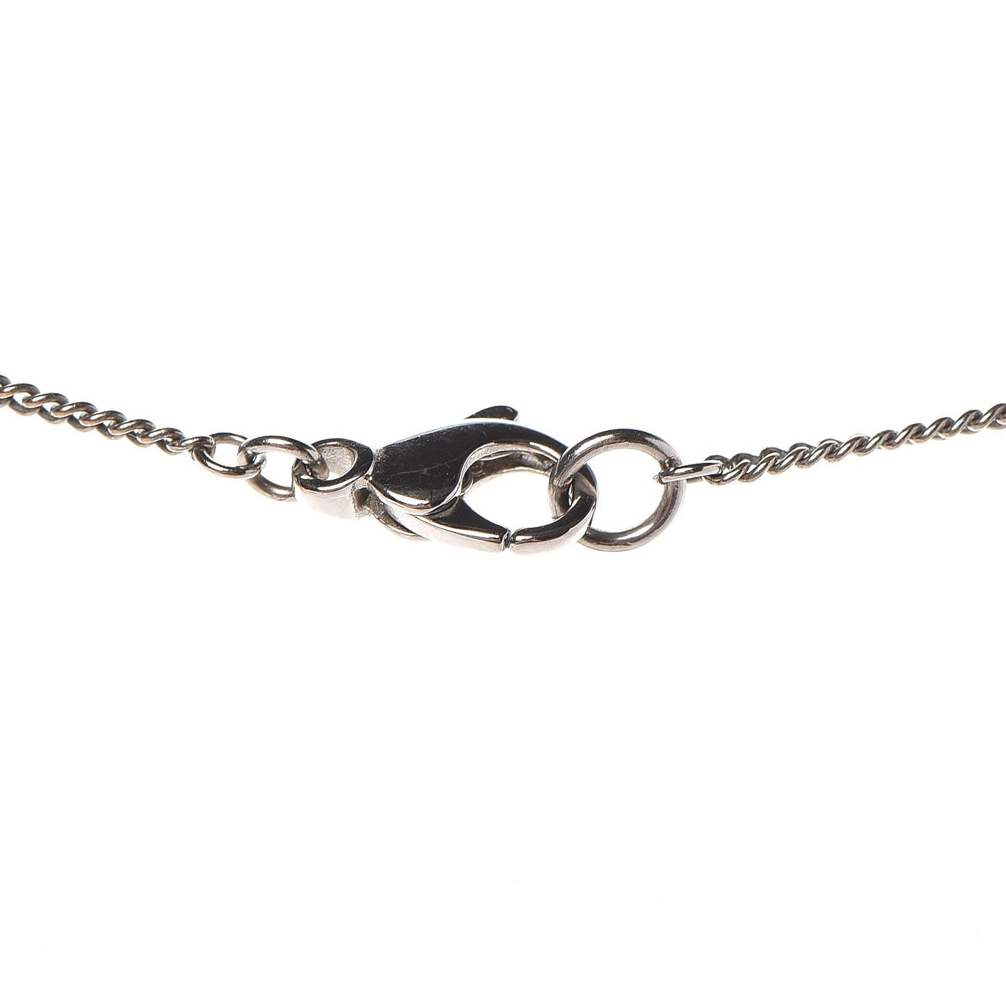 Crystal CC Necklace Silver