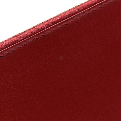 Saint Laurent Calfskin 5 Fragments Zip Pouch Card Holder Opyum Red 9 of 11