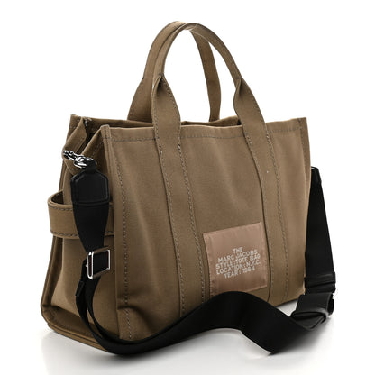 Marc Jacobs Cotton Canvas Medium The Traveler Tote Bag Slate Green 2 of 8