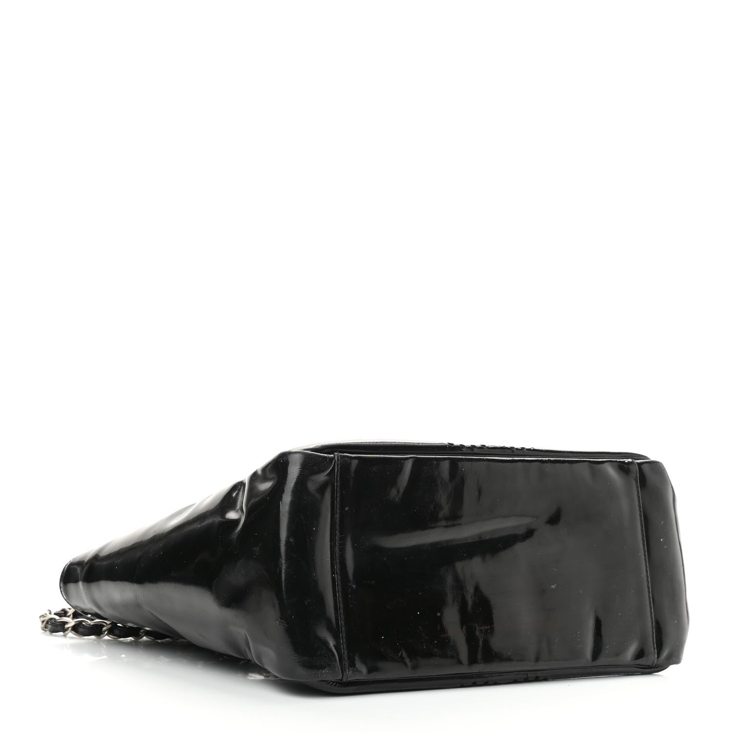 Chanel Patent Perforated CC Tote Black 4 of 11