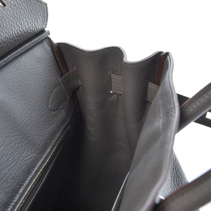 Hermes Taurillon Clemence Birkin 30 Etain 14 of 33
