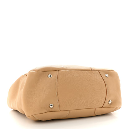 Prada Vitello Daino Side Pocket Hobo Sabbia 4 of 17