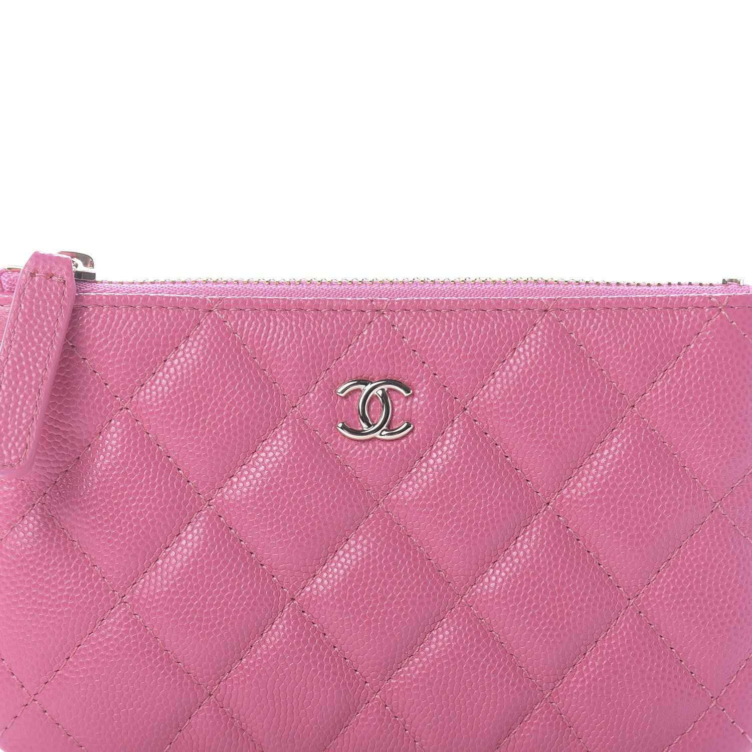 Chanel Caviar Quilted Small Cosmetic Case Pink 9 of 10