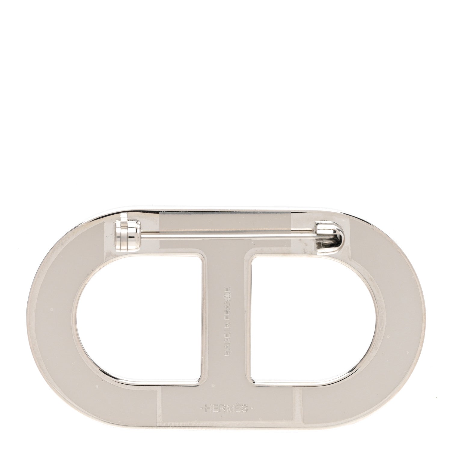 Hermes Palladium Epsom Chain D'Ancre Badge Gris Etain 3 of 5