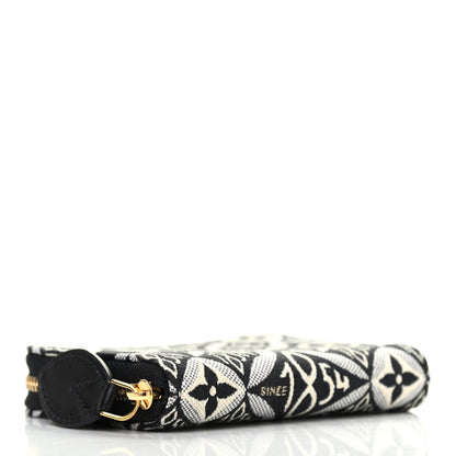 Louis Vuitton Jacquard Since 1854 Zippy Coin Purse Grey 3 of 4