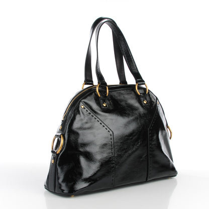 Saint Laurent Patent Calfskin Large Muse Black 3 of 7