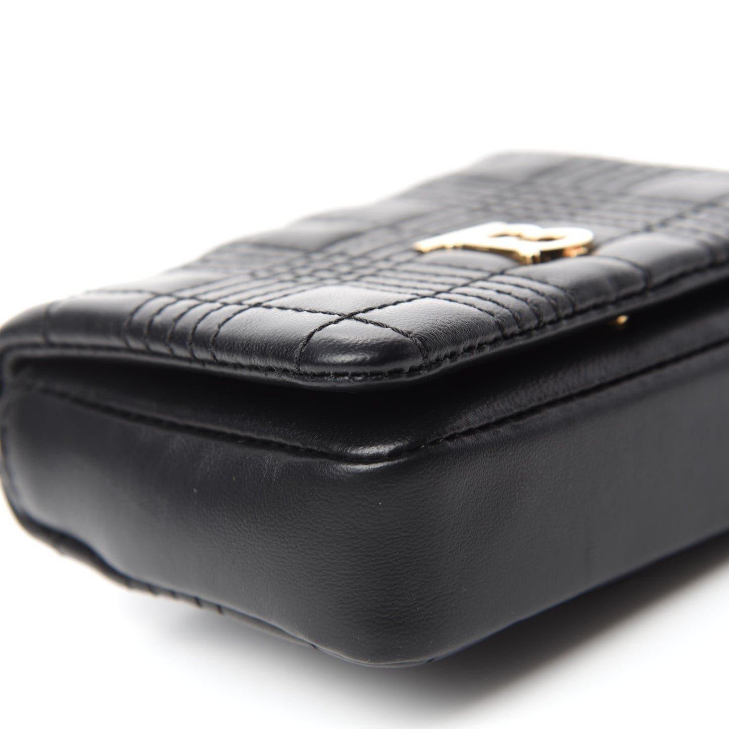 Lambskin Quilted Micro Lola Bag Black