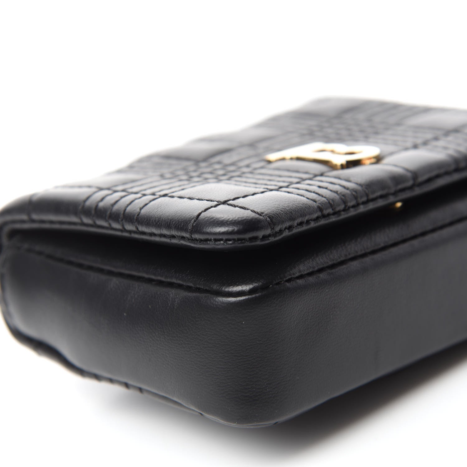 Burberry Lambskin Quilted Micro Lola Bag Black 6 of 9
