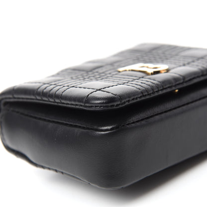 Burberry Lambskin Quilted Micro Lola Bag Black 6 of 9