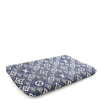 Louis Vuitton Jacquard Since 1854 Neverfull MM GM Pochette Blue 4 of 6