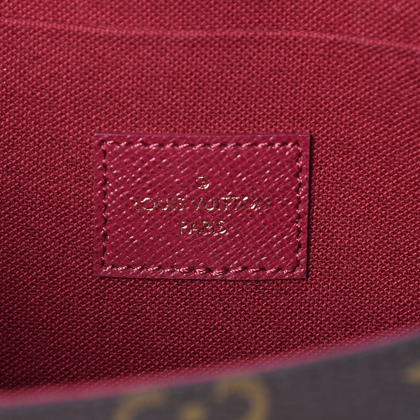 Monogram Pochette Felicie Chain Wallet Fuchsia