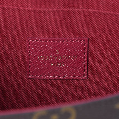 Louis Vuitton Monogram Pochette Felicie Chain Wallet Fuchsia 8 of 15