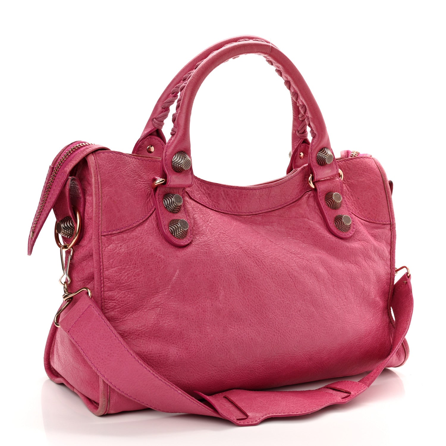 Balenciaga Agneau Giant 21 Rose Gold Hardware City Cyclamen Fucsia 3 of 16