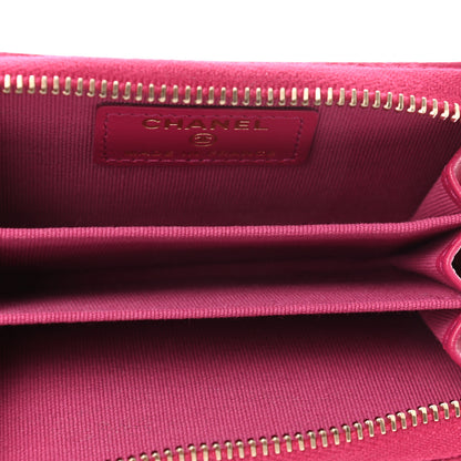 Chanel Caviar Quilted Zip Coin Purse Fuchsia 5 of 8