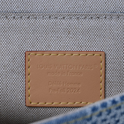 Louis Vuitton Damier Denim 3D Nano Steamer Blue 6 of 14