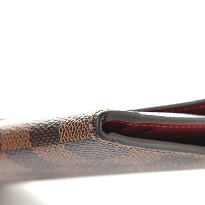 Louis Vuitton Damier Ebene Josephine Wallet Red 9 of 10