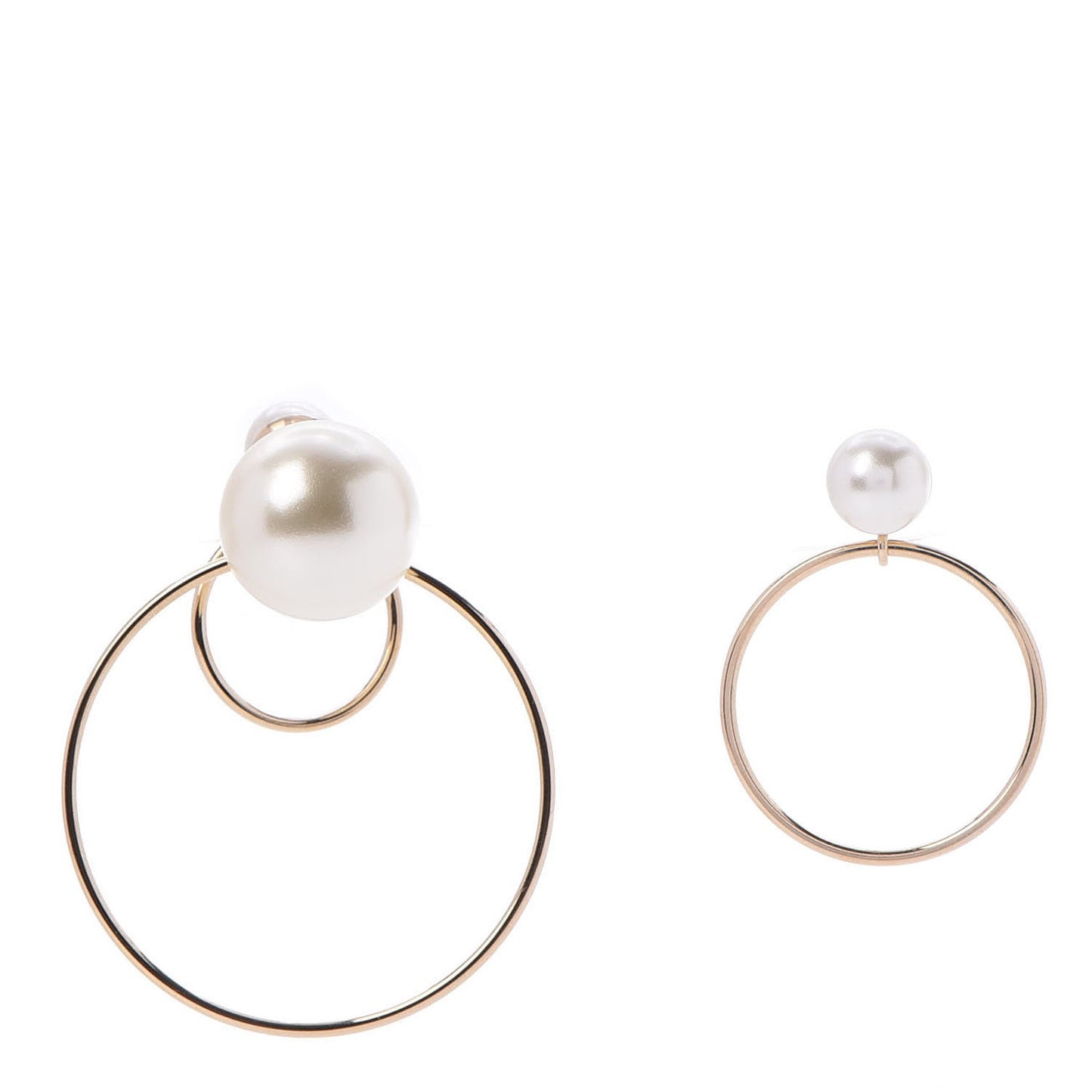 Pearl Mise En Dior Tribal Hoop Earrings