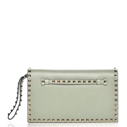 Valentino Garavani Nappa Rockstud Wristlet Clutch Green Tea Sorbet 1 of 7