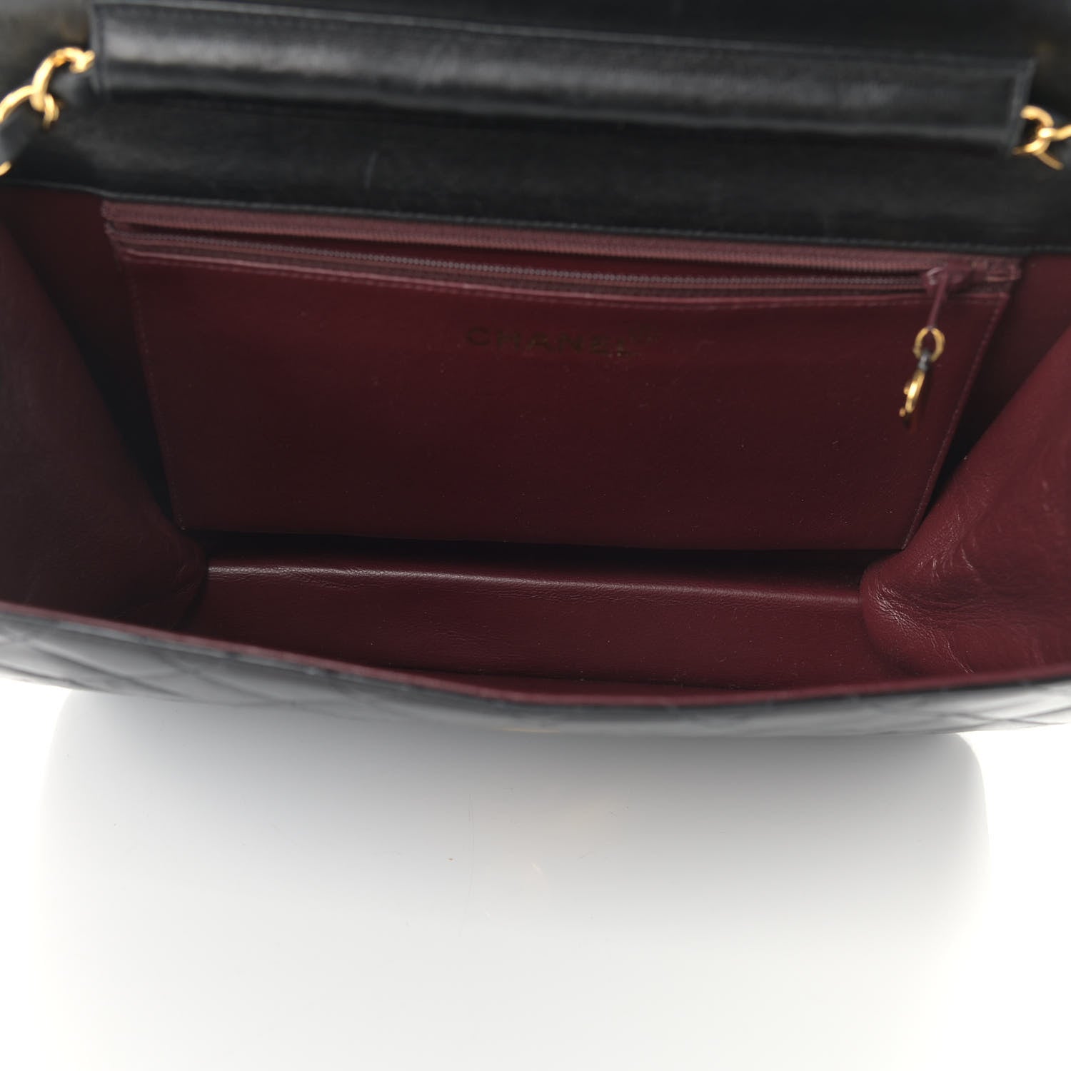 Chanel Lambskin Quilted Medium Single Flap Black 4 of 14