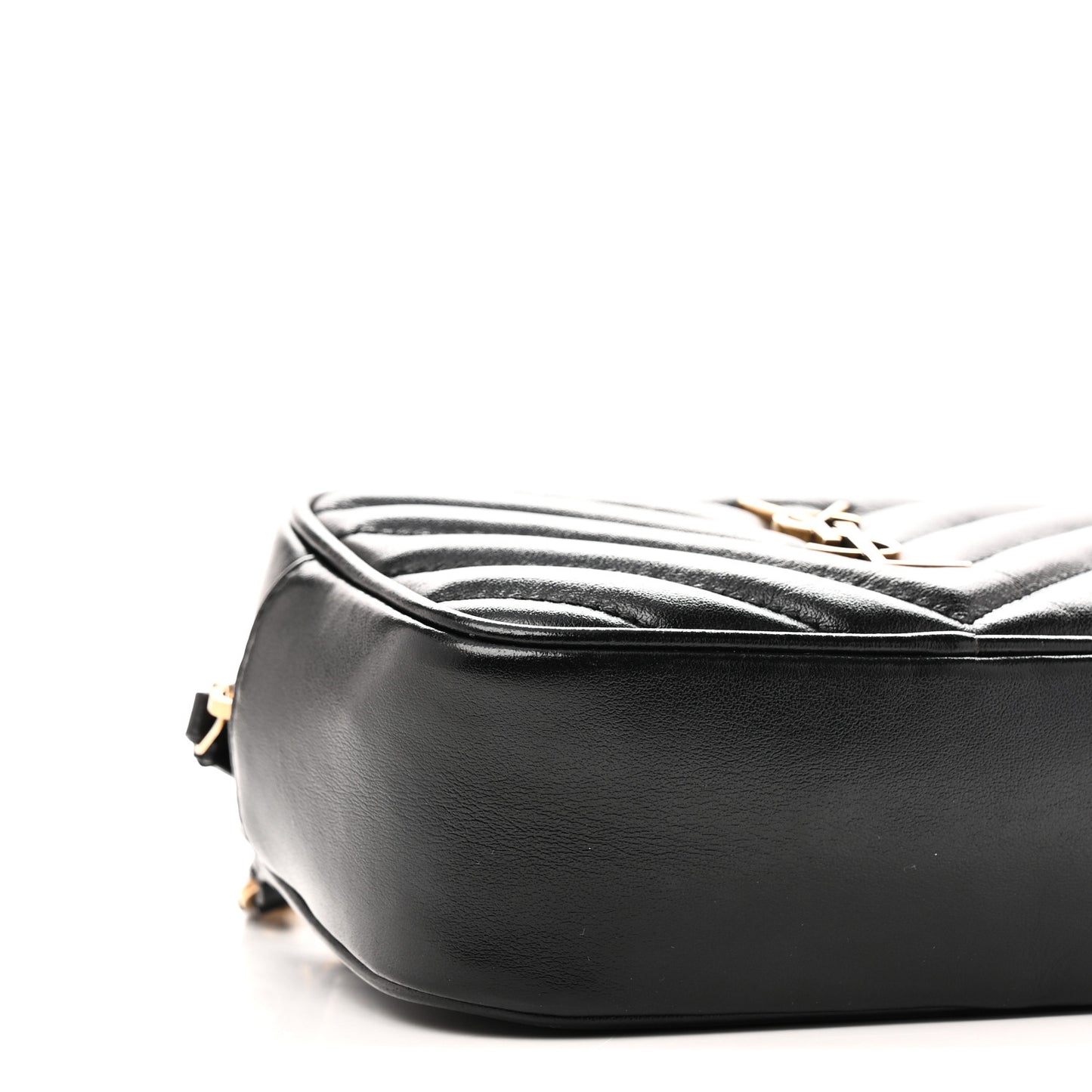Calfskin Matelasse Monogram Lou Belt Bag Black