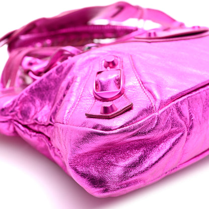 Balenciaga Metallic Chevre Classic Hardware First Magenta 9 of 10
