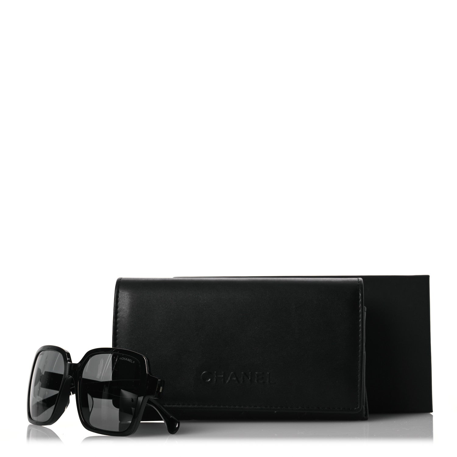 Chanel Acetate Square Sunglasses 5408-A Black 8 of 8