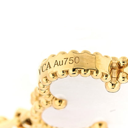 Van Cleef & Arpels 18K Yellow Gold Mother of Pearl 5 Motifs Vintage Alhambra Bracelet 4 of 6