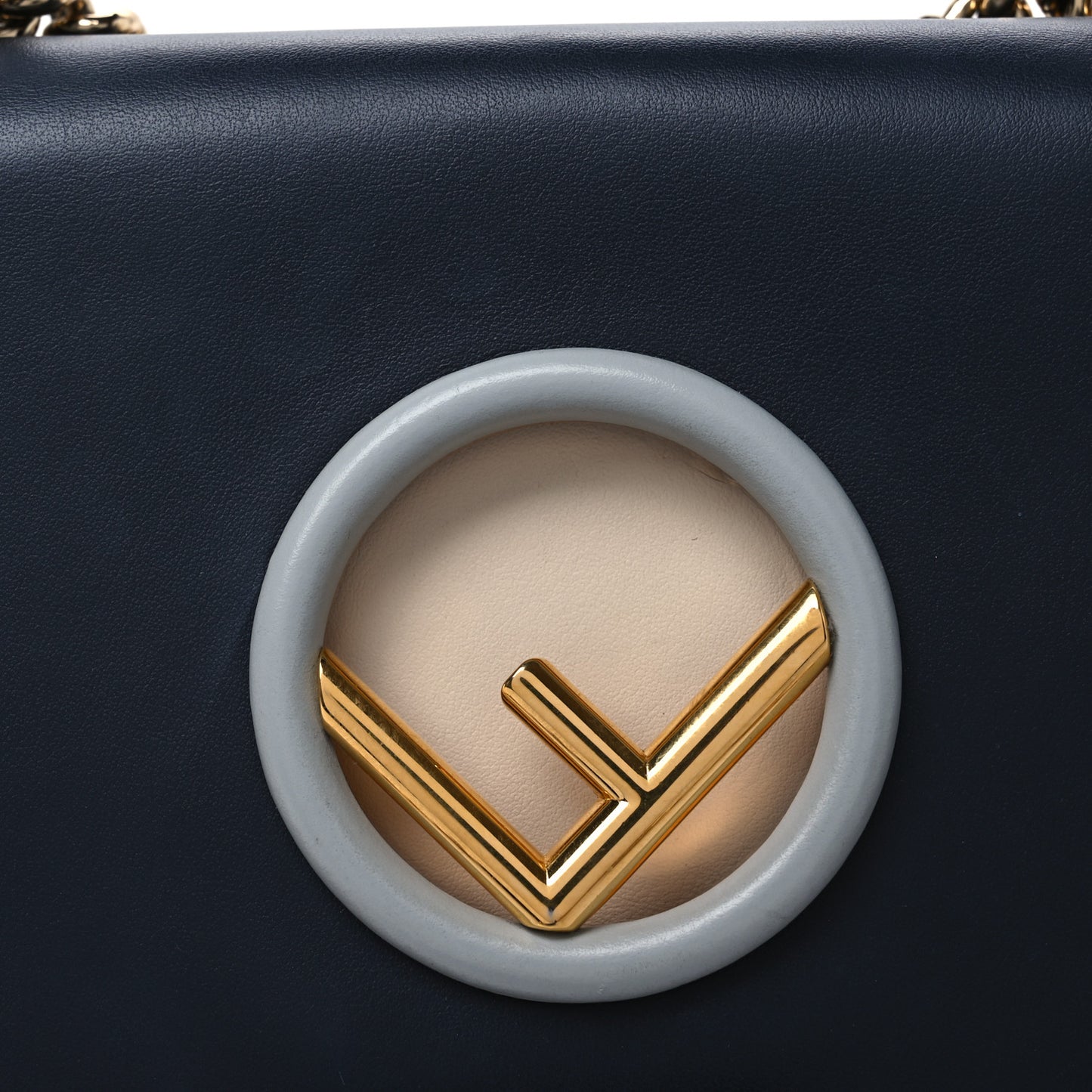 Vitello Century Opaco F is Fendi Small Kan I Shoulder Bag Blue Beige