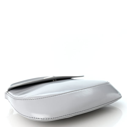 Prada Spazzolato Cleo Flap Shoulder Bag Fiordaliso 4 of 10