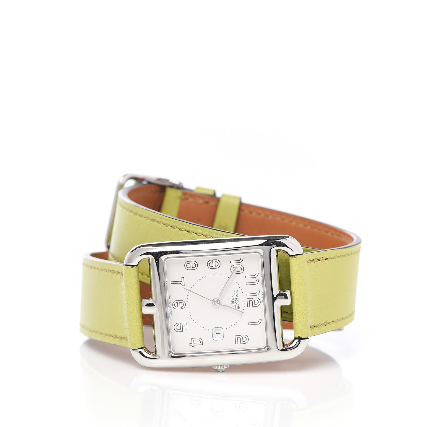 Stainless Steel Chevre Mysore 29mm Cape Cod Double Tour Quartz Watch Vert Anis