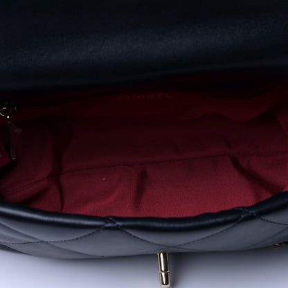 Chanel Lambskin Quilted On The Shoulder Flap Black 4 of 6