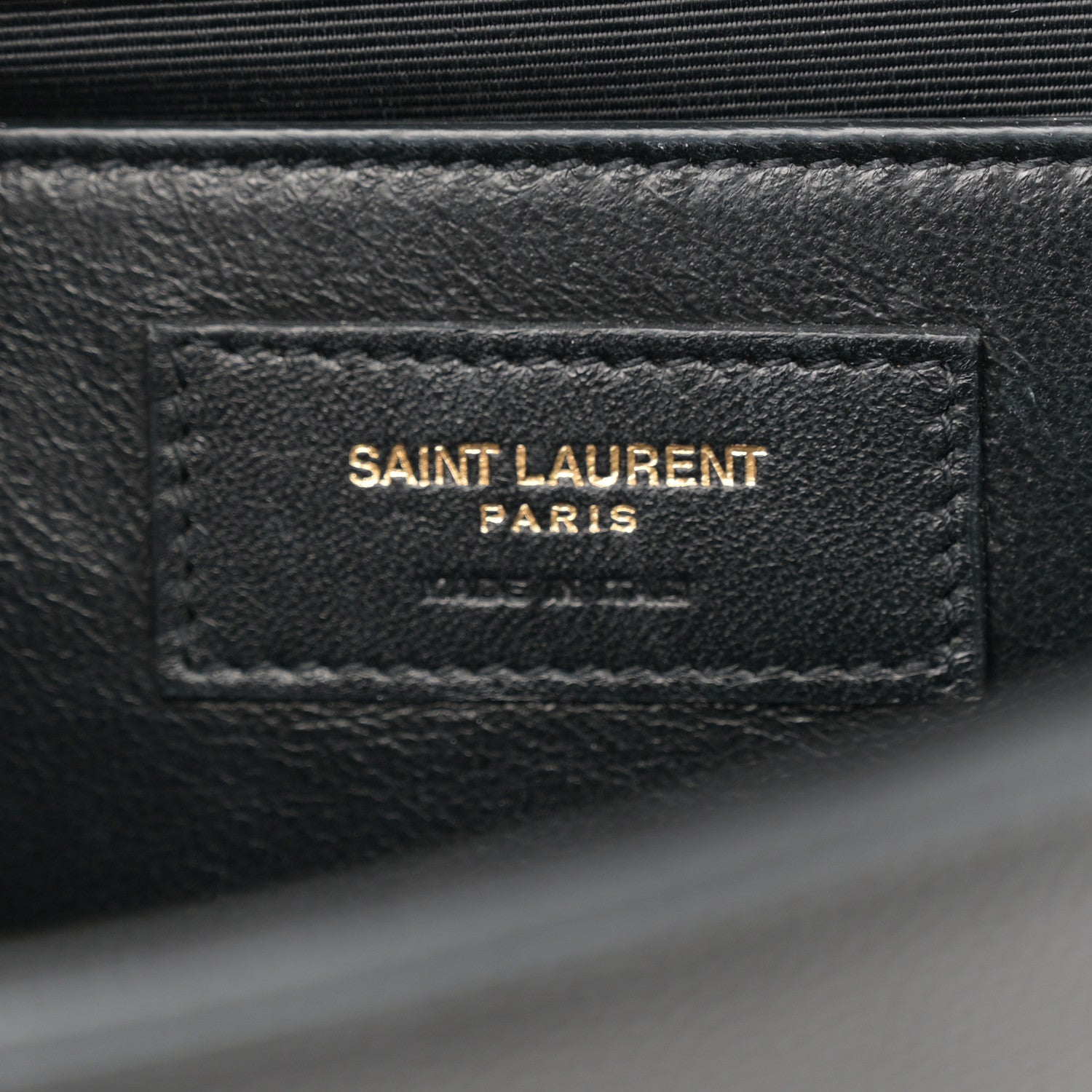 Saint Laurent Grain De Poudre Medium Classic Monogram Kate Satchel Black 6 of 10