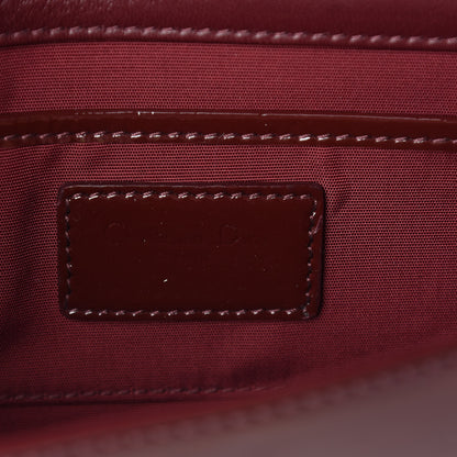 Christian Dior Patent Cannage Lady Dior Convertible Clutch Bordeaux 8 of 11