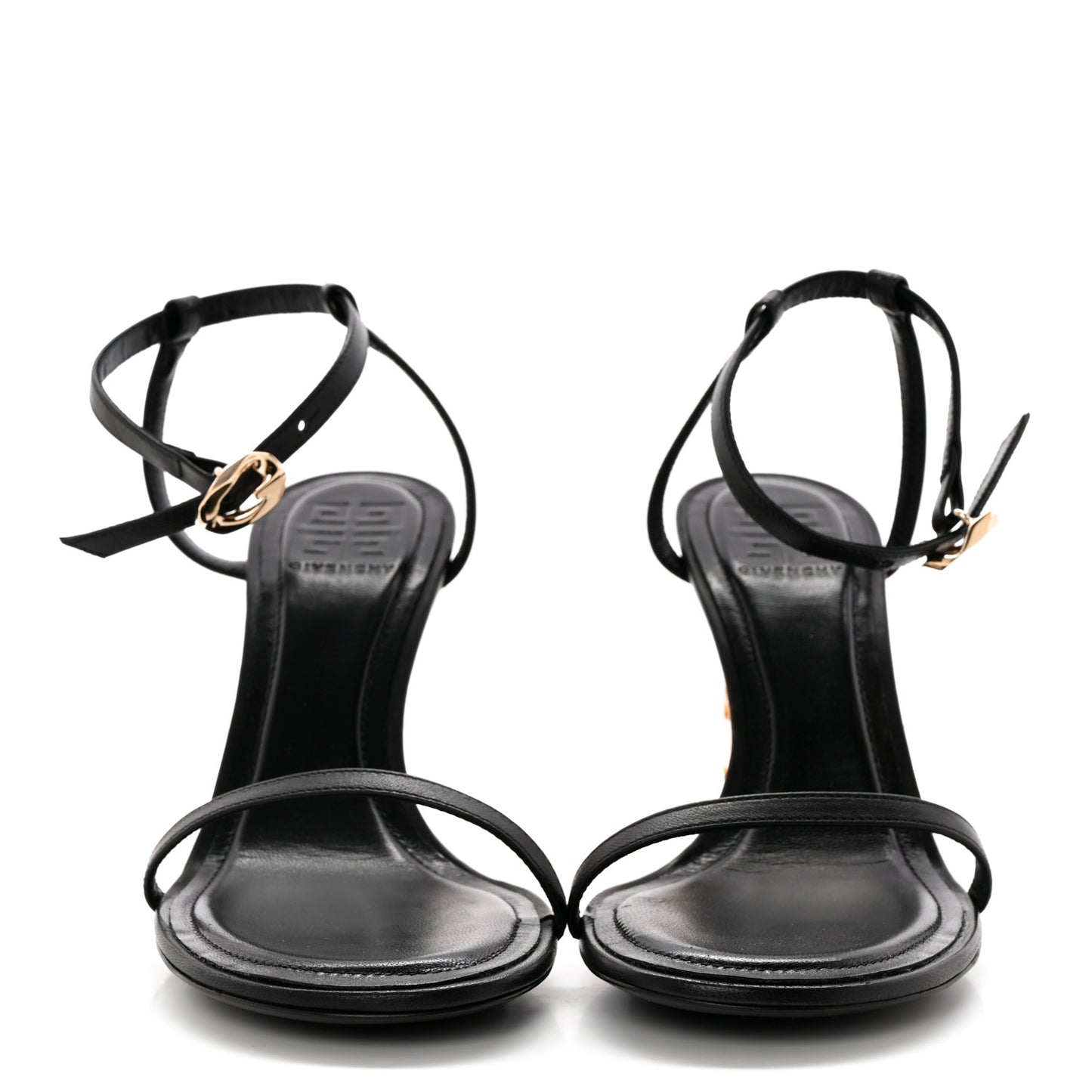 Smooth Nappa G Cube 85mm Sandals 36.5 Black