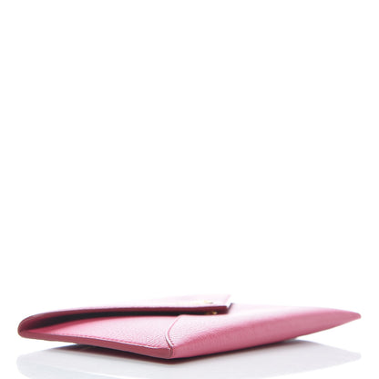 Prada Vitello Grain Letter Wallet Peonia 4 of 9