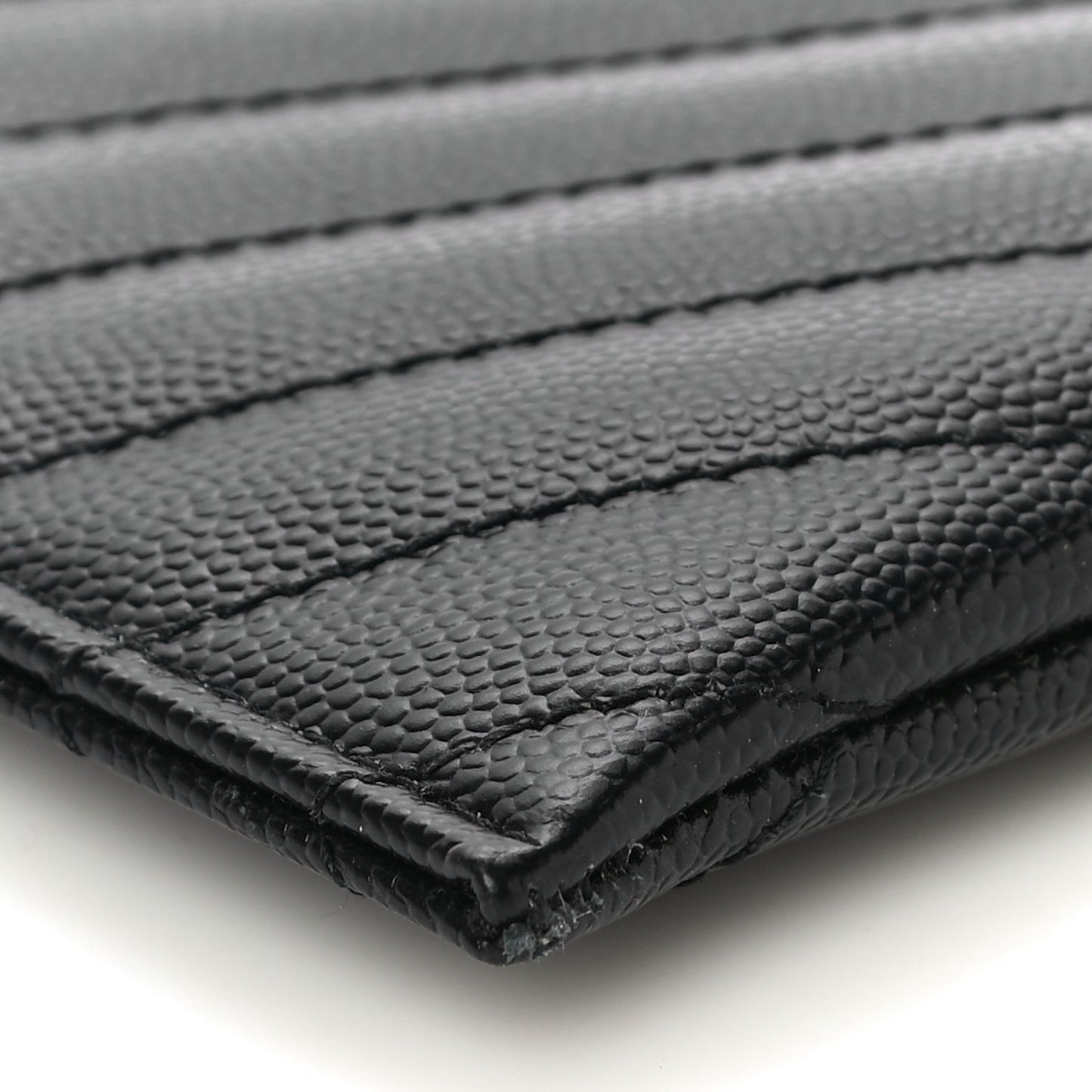 Grain De Poudre Chevron Monogram Bill Pouch Black