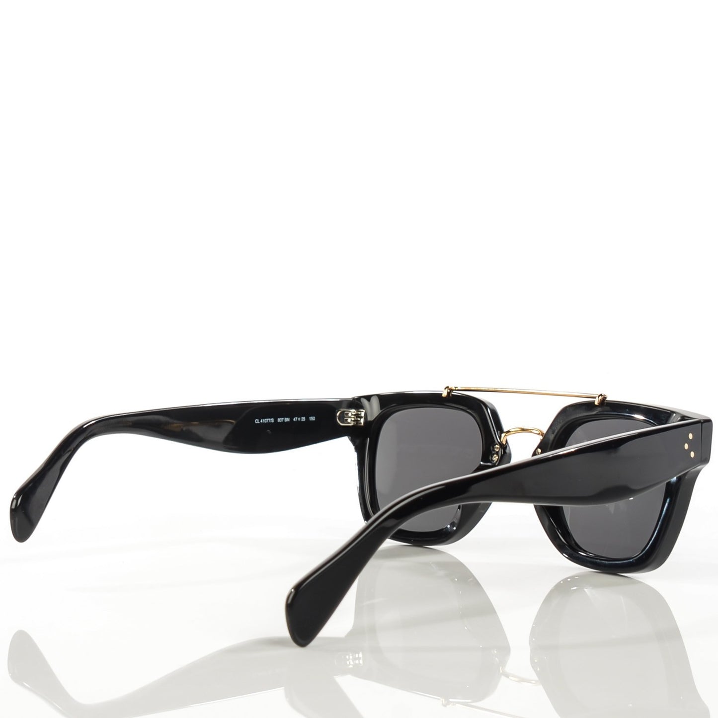 Acetate Bridge Sunglasses CL41077/S Black