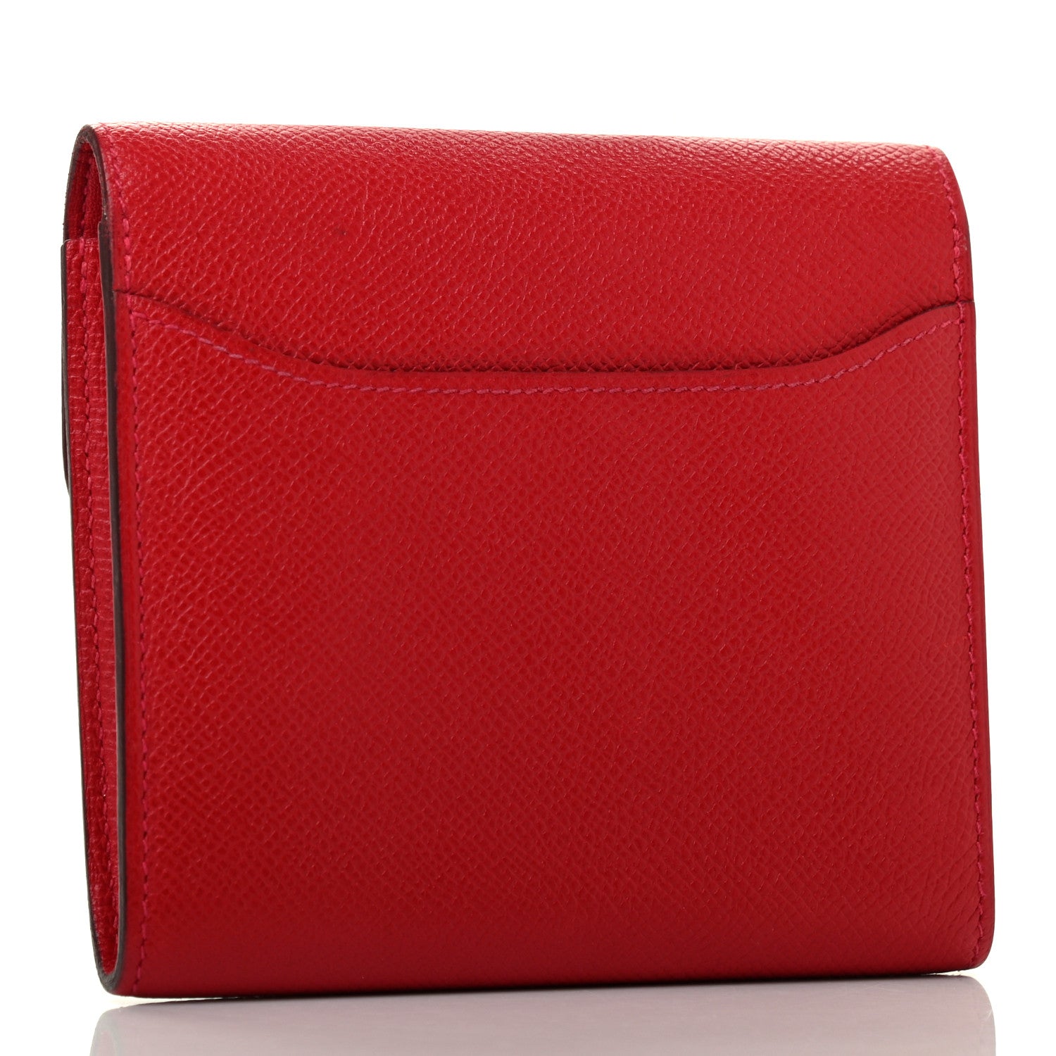 Hermes Epsom Constance Short Wallet Rouge Casaque 3 of 7