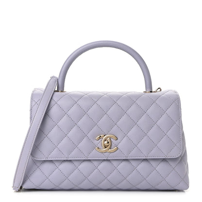 Chanel Caviar Quilted Small Coco Handle Flap Light Purple 1 of 11