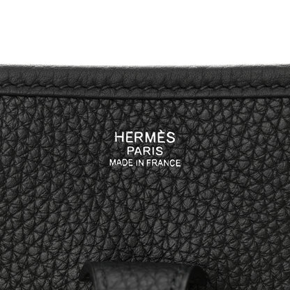 Hermes Taurillon Clemence Evelyne III PM Black 8 of 10