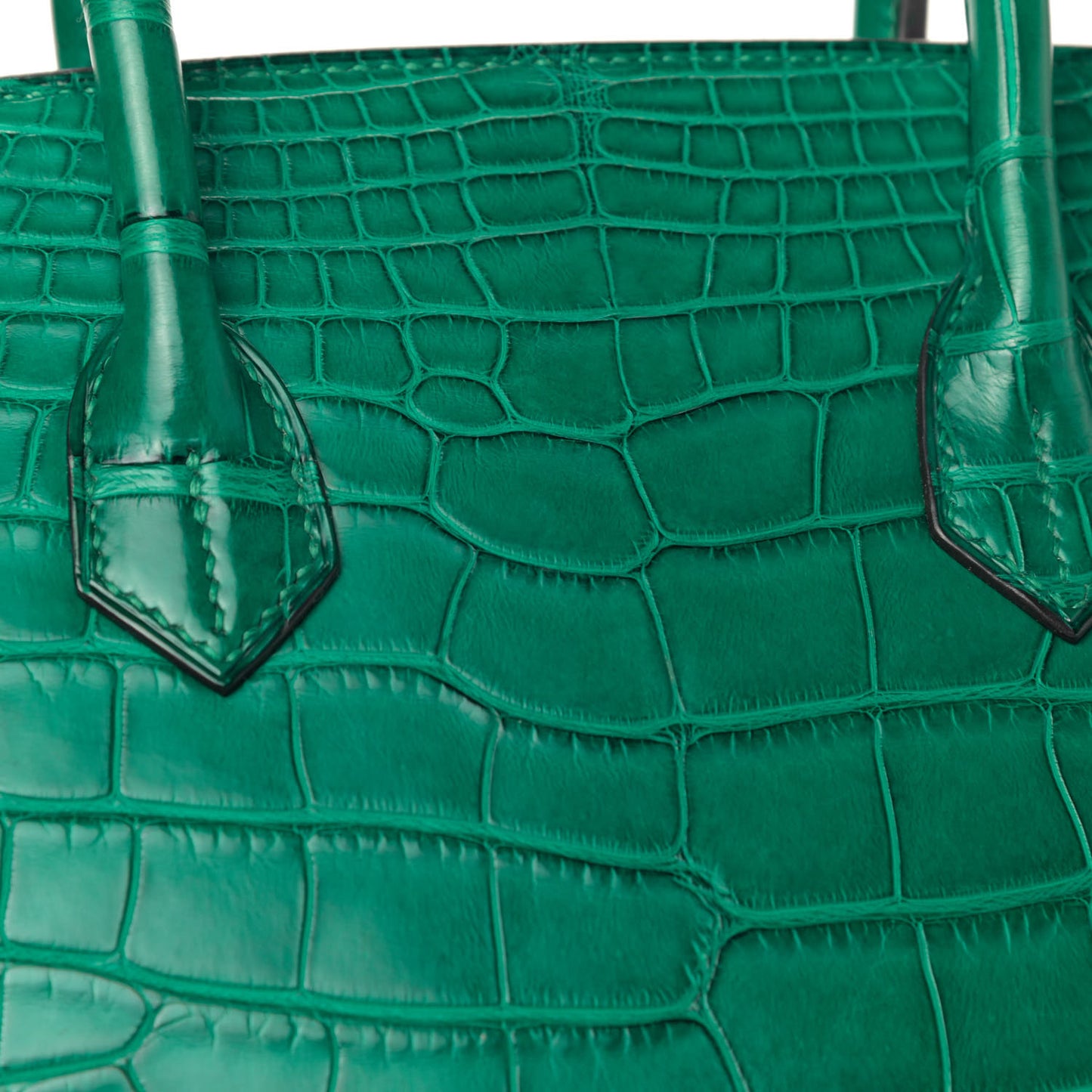 Matte Alligator Birkin 35 Malachite