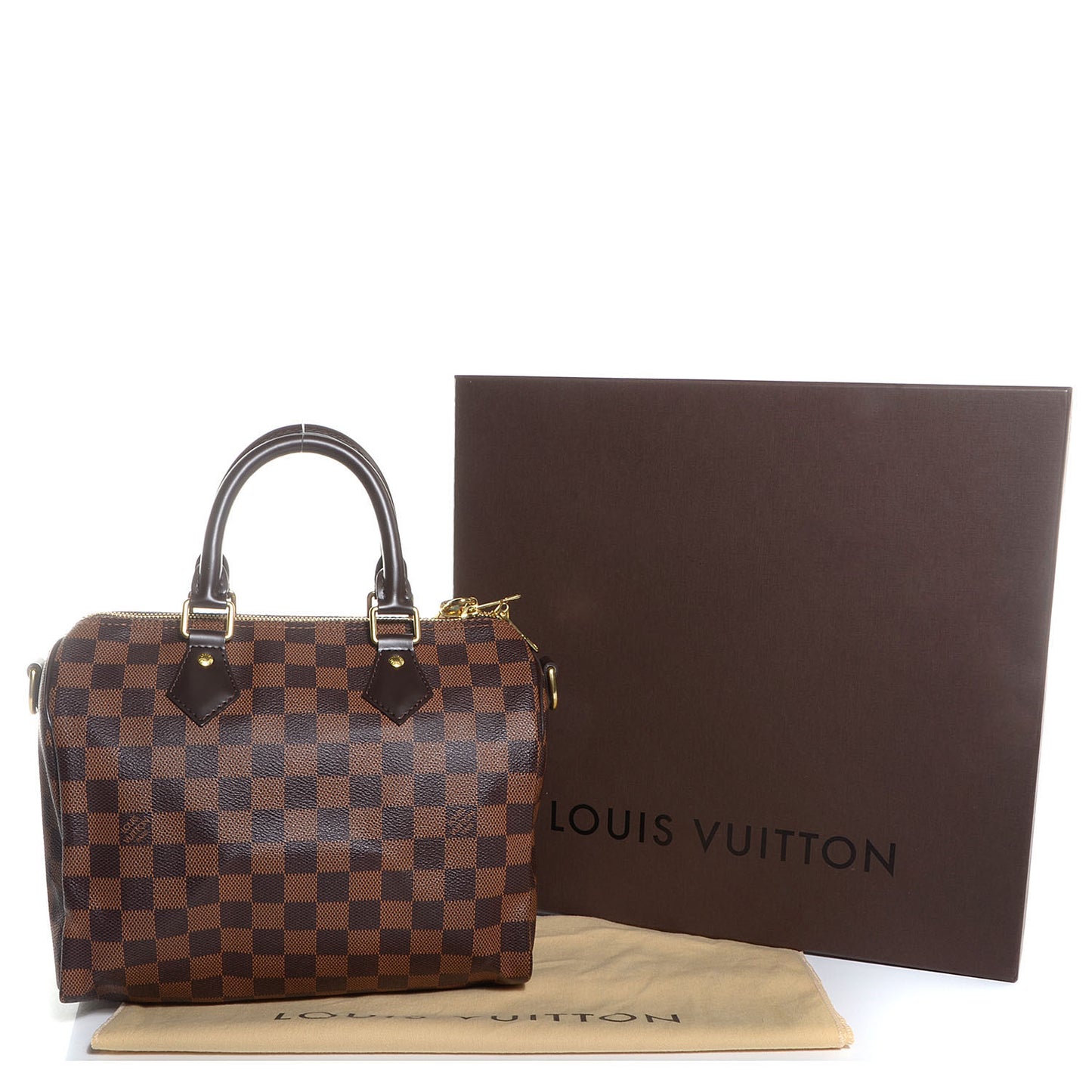 Damier Ebene Speedy Bandouliere 25