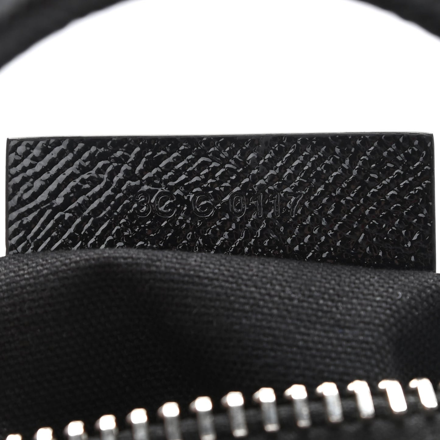 Textured Patent Calfskin Mini Antigona Black